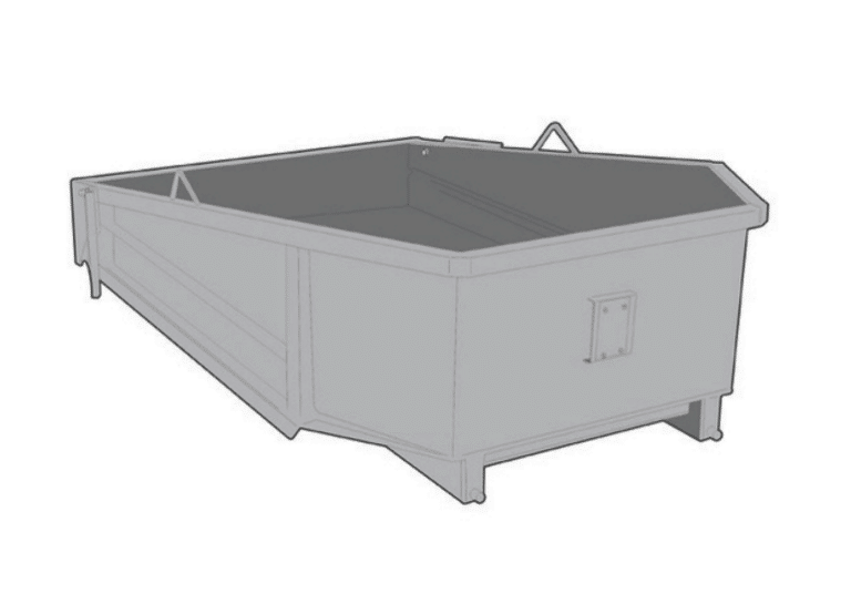 Karcher dump body attachment for municipal equipment