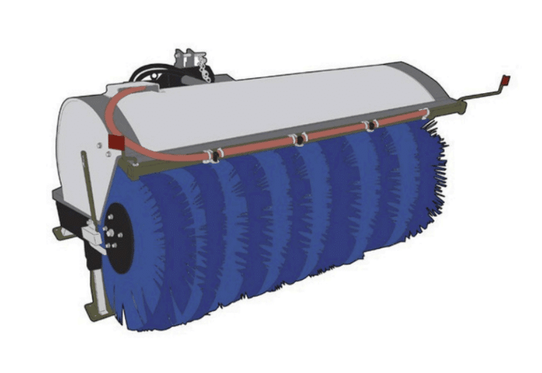 Karcher PTO driven sweeper attachment for municipal equipment