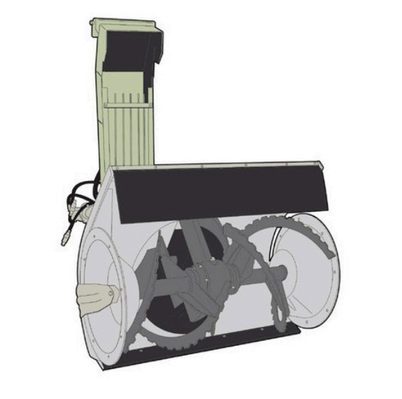 Karcher ribbon blower attachment for municipal equipment