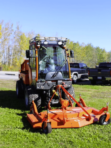 Karcher rotary mower deck attachment for municipal equipment