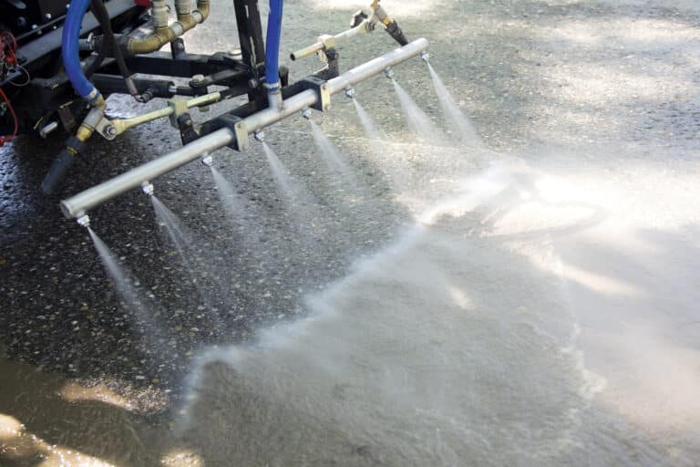 Karcher washing system attachment for municipal equipment