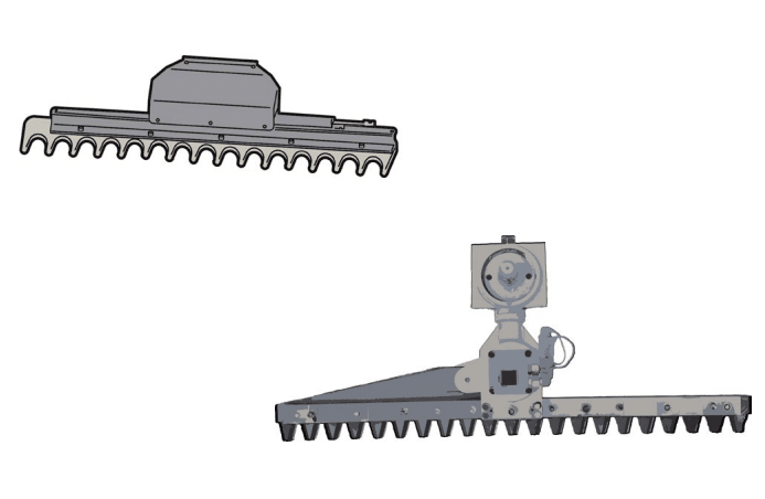 Karcher hydraulic power arm hedge trimmer attachment for municipal equipment