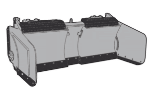 Karcher hydraulic angle plow attachment for municipal equipment