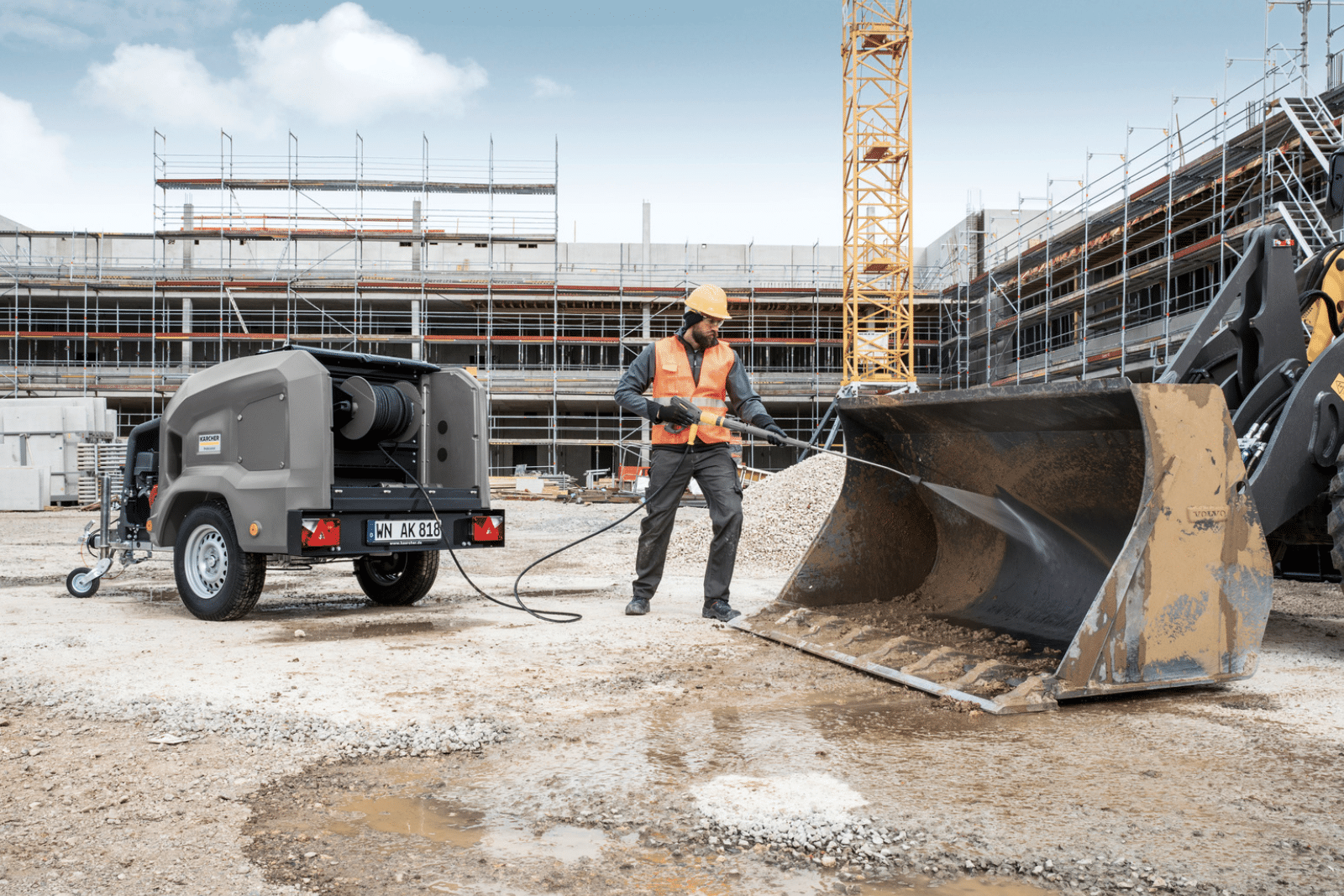 industrial pressure washer trailer