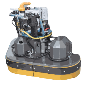 Karcher street scrubbing attachment for municipal equipment